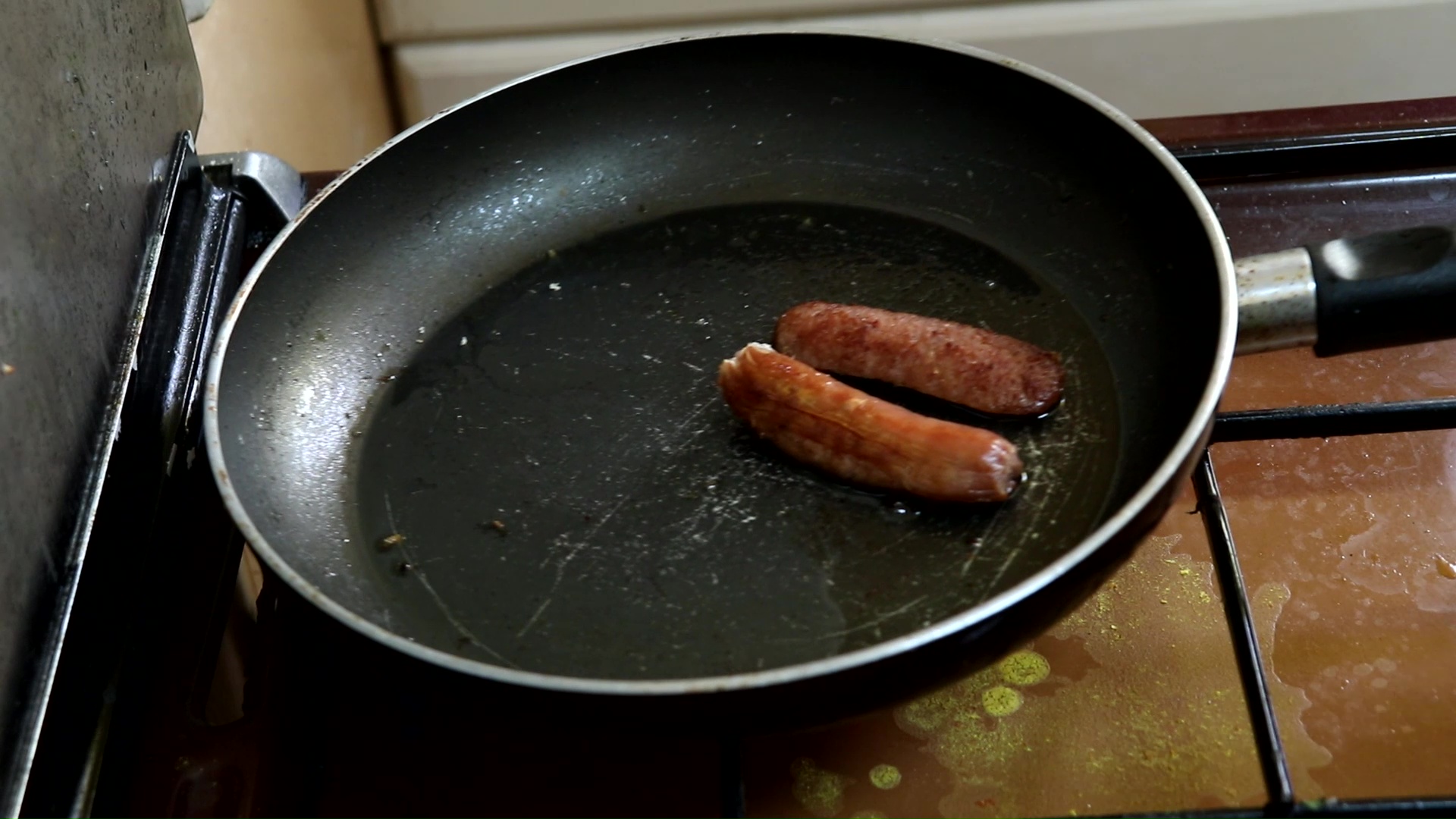 Pan‑fry the sausages