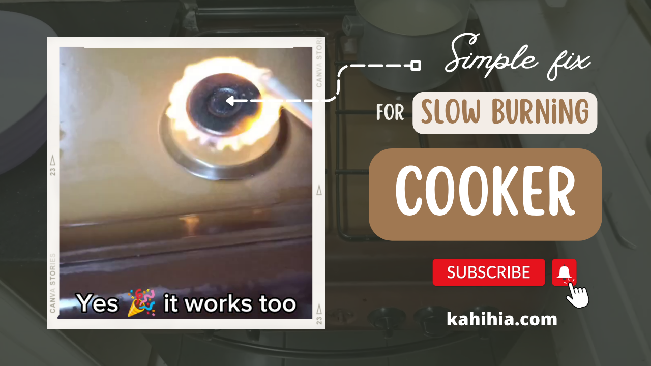 Simple fix for slow burning Cooker!?